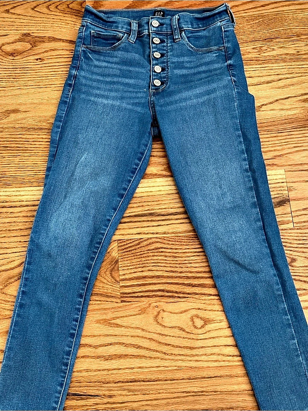 Gap Exposed Button-Fly Regular Favorite Jegging Blue Jeans